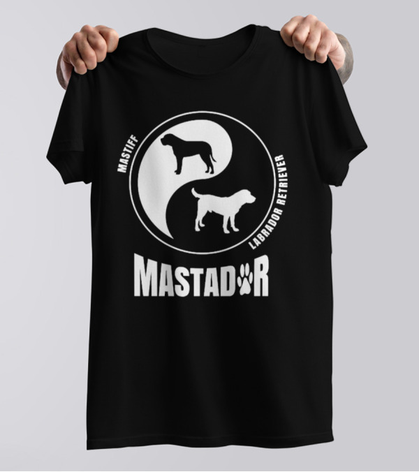 Mastiff Labrador Retriever Yin Yang Mastador T-Shirt