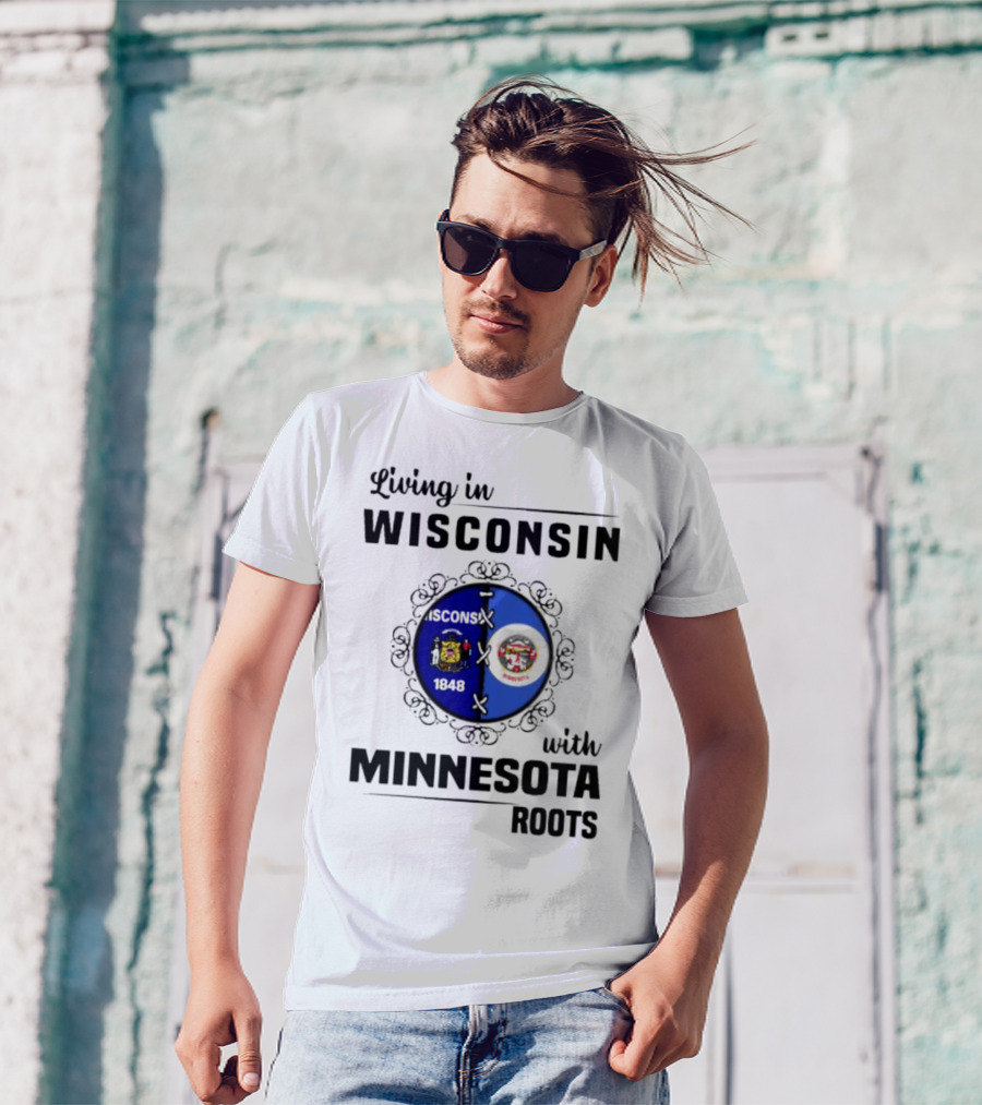 Wisconsin Pride Minnesota Roots United State Crests T-Shirt