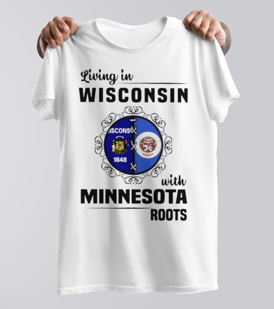 Wisconsin Pride Minnesota Roots United State Crests T-Shirt
