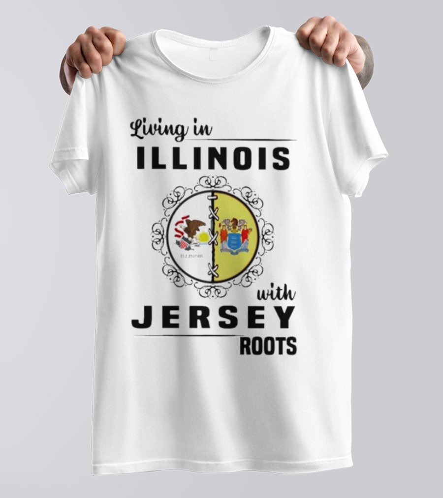 Illinois Pride With New Jersey Heritage T-Shirt