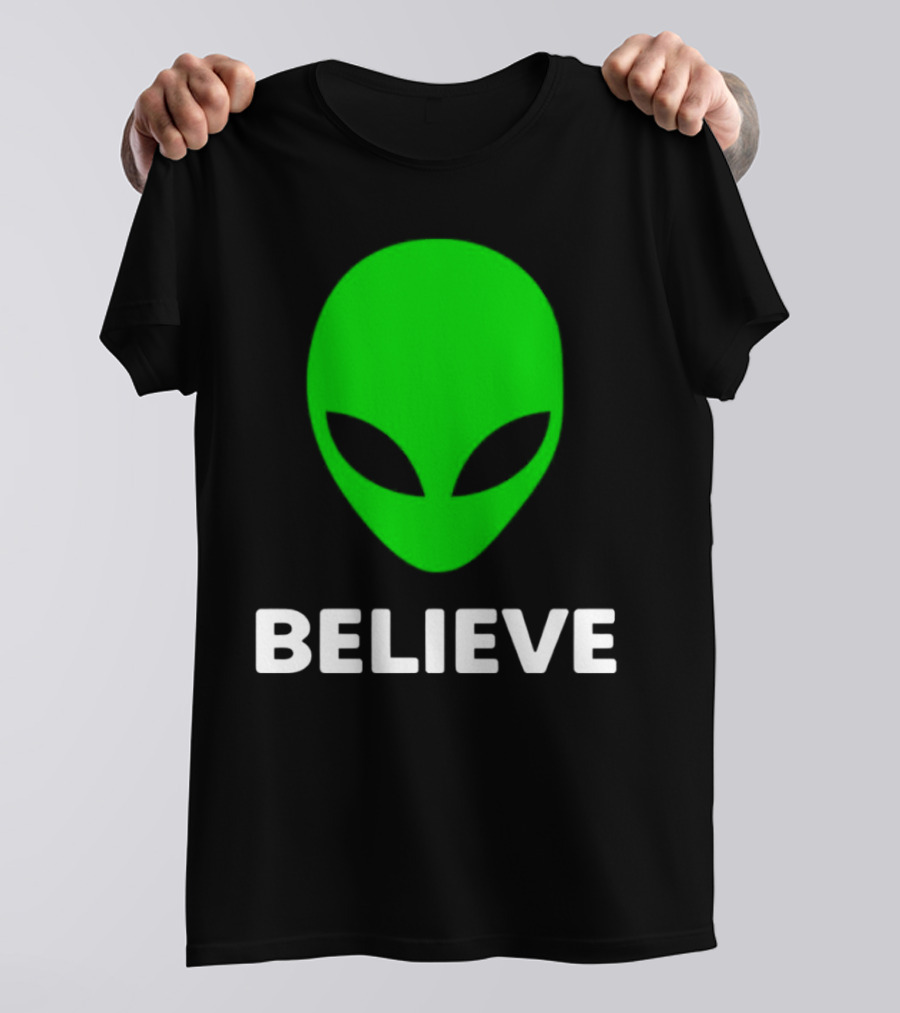 Believe Alien Green T-Shirt