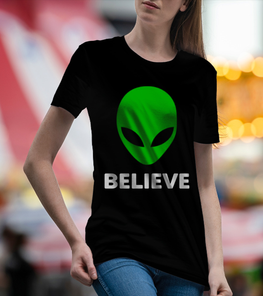 Believe Alien Green T-Shirt