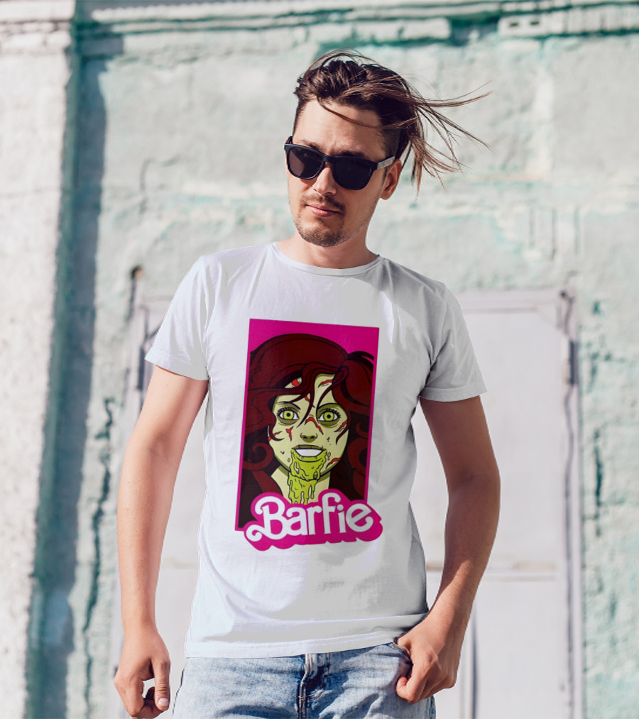 Barfie Ladies Barbie Halloween Zombie T-Shirt