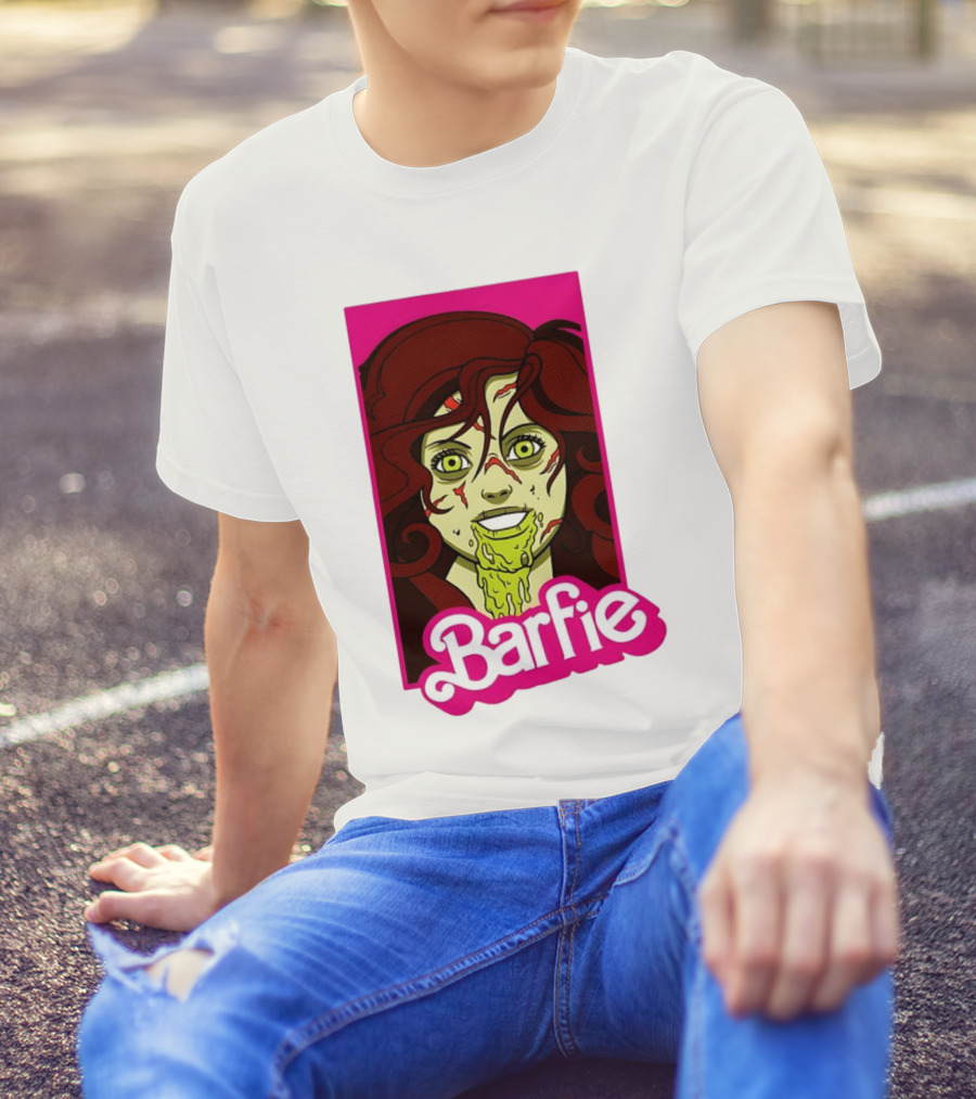 Barfie Ladies Barbie Halloween Zombie T-Shirt