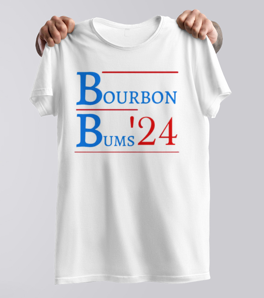 Bourbon Bums '24 Campaign Style Blue T-Shirt