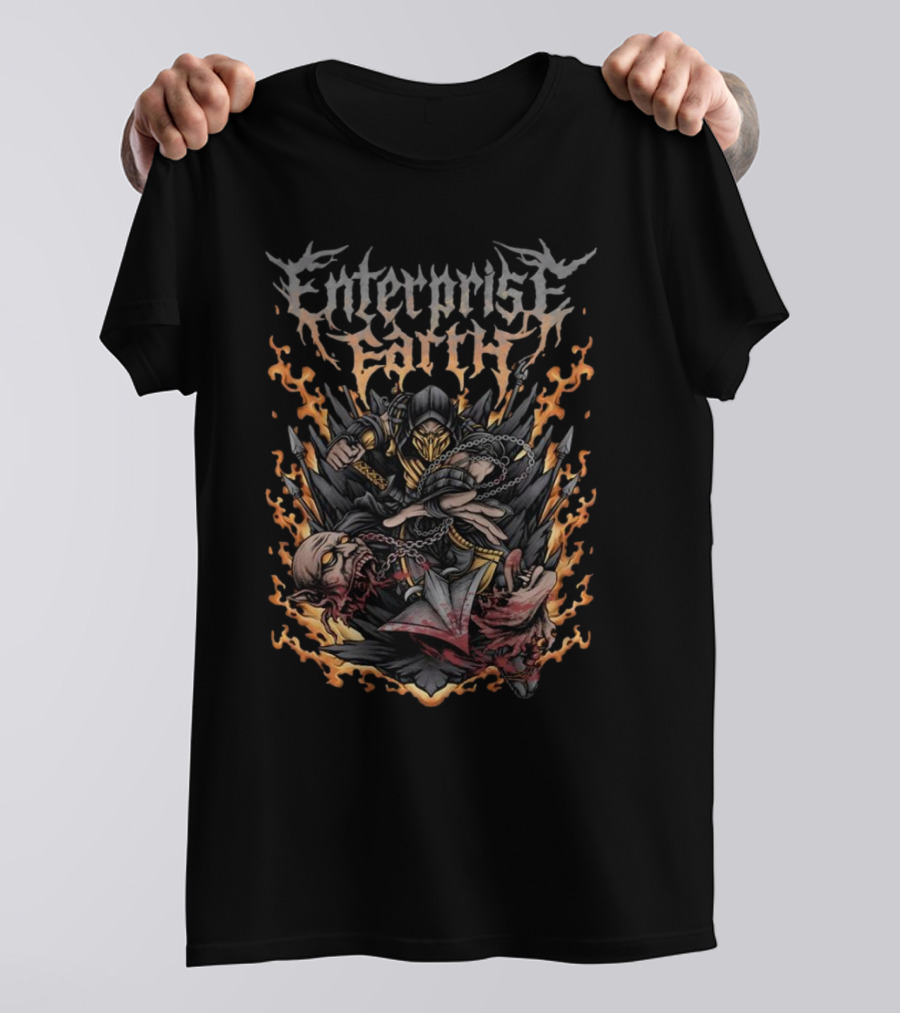 Enterprise Earth Scorpion Mortal Kombat T-Shirt