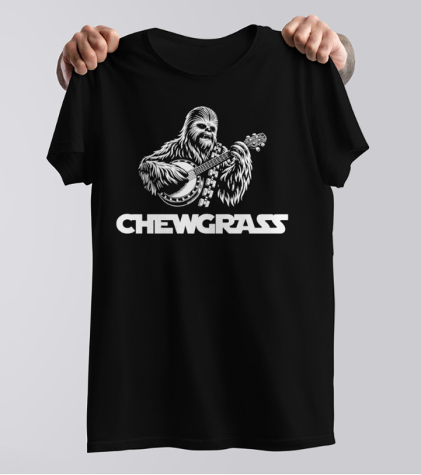 Chewbacca Playing Banjo Star Wars Chewgrass T-Shirt