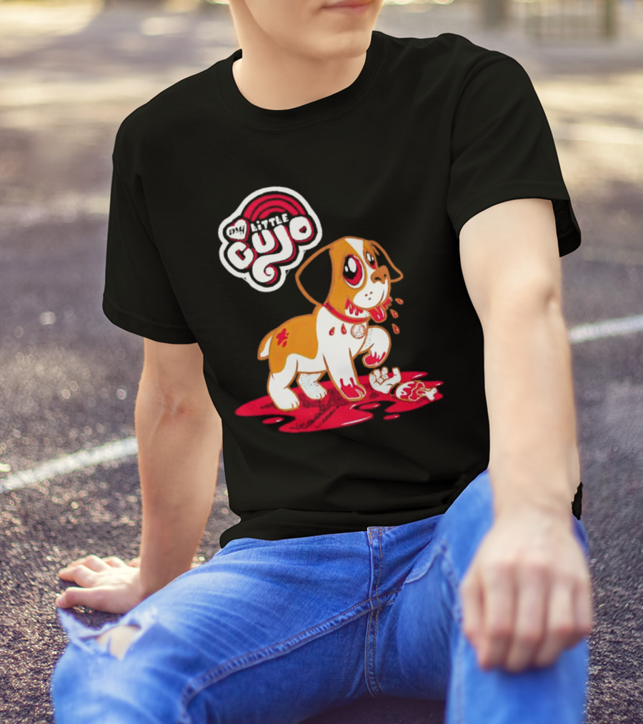 My Little Cujo Dog With Blood And Bones T-Shirt