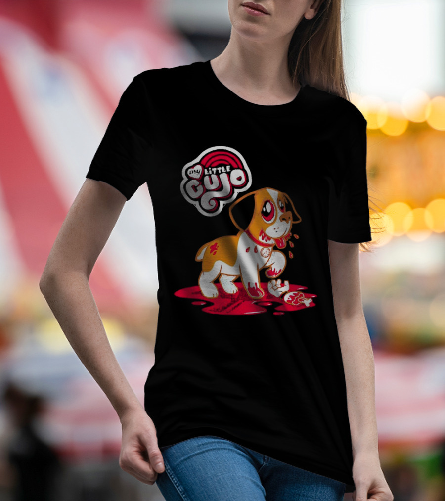 My Little Cujo Dog With Blood And Bones T-Shirt