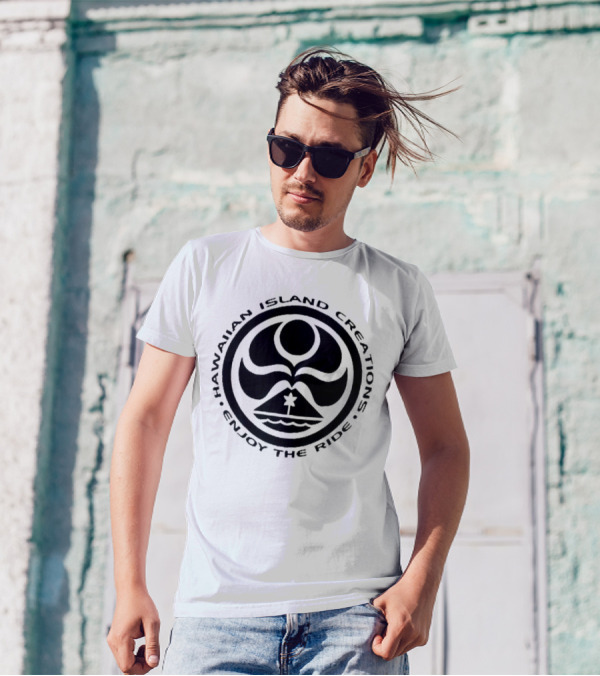 Hawaiian Island Creations Surfing Logo Enjoy The Ride T-Shirt