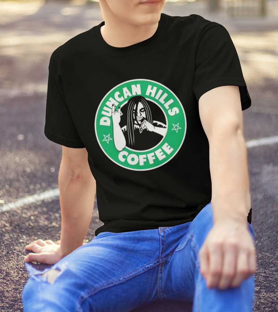 Duncan Hills Coffee Metalocalypse Starbucks Emblem T-Shirt