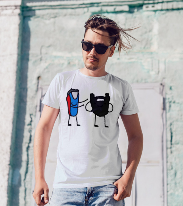 Clipps And Beard Clippers And Facial Hair Cartoon T-Shirt