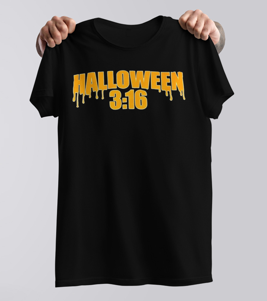 Halloween 3 16 Dripping Slime Font T-Shirt