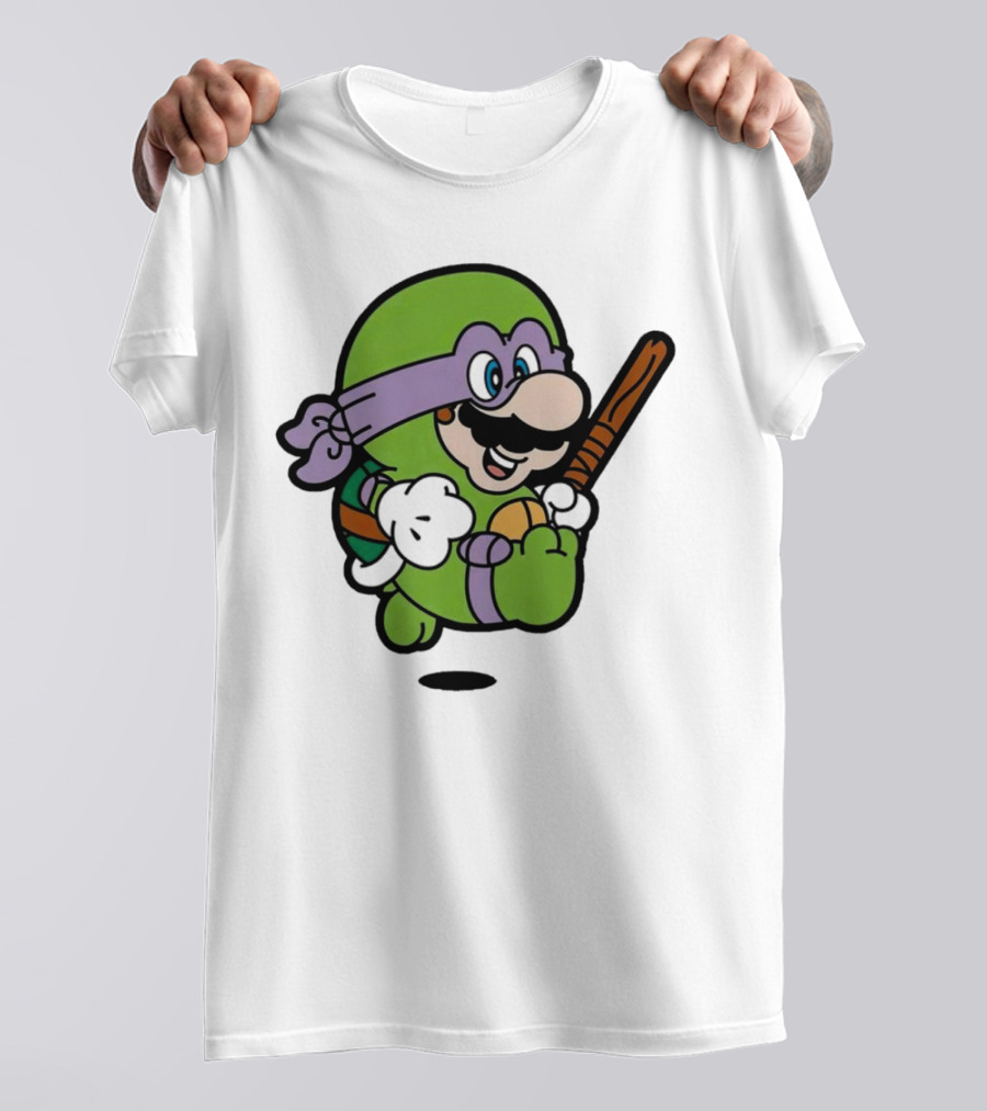Mario Super Donny Bro Ninja Parody Character T-Shirt