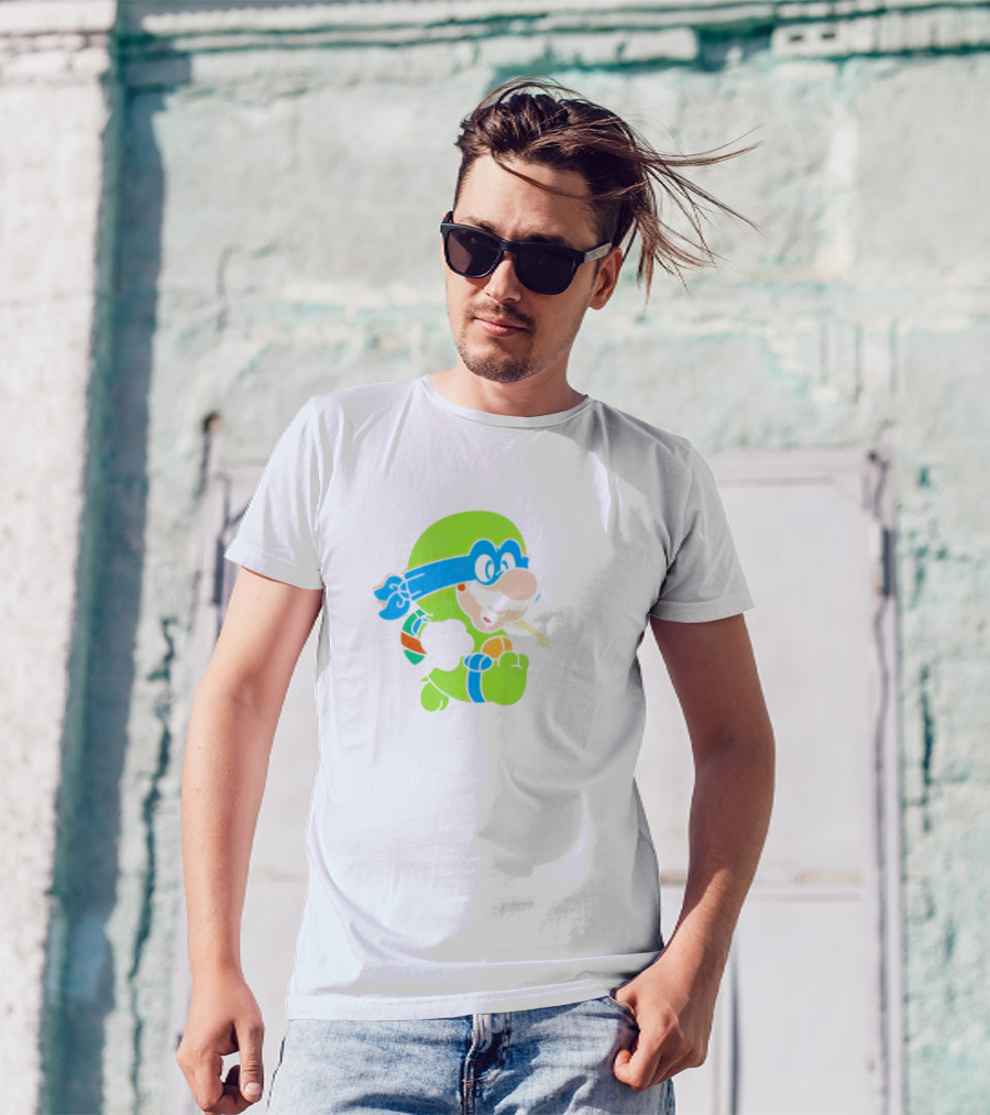 Super Mario Leo Bro Ninja Character T-Shirt