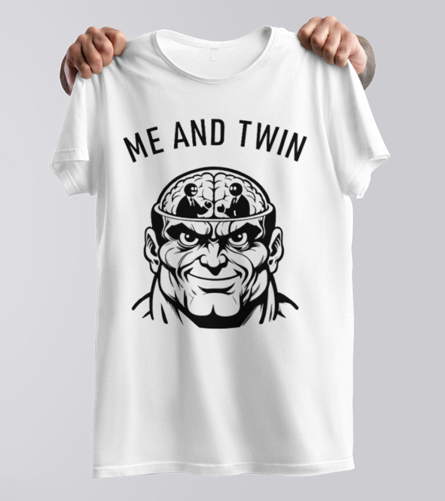 Me And Twin Sharing Mind Wrestling Brain T-Shirt