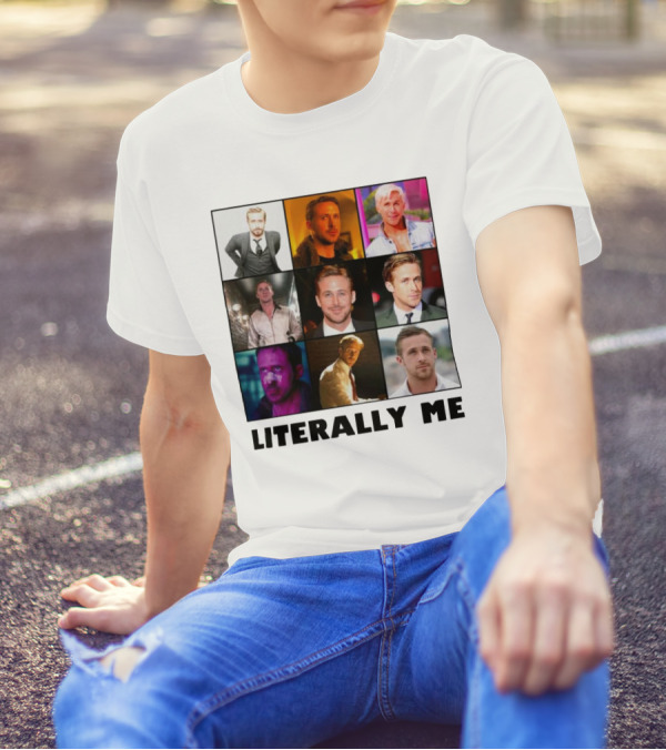Ryan Gosling Literally Me Nine Image Collage T-Shirt