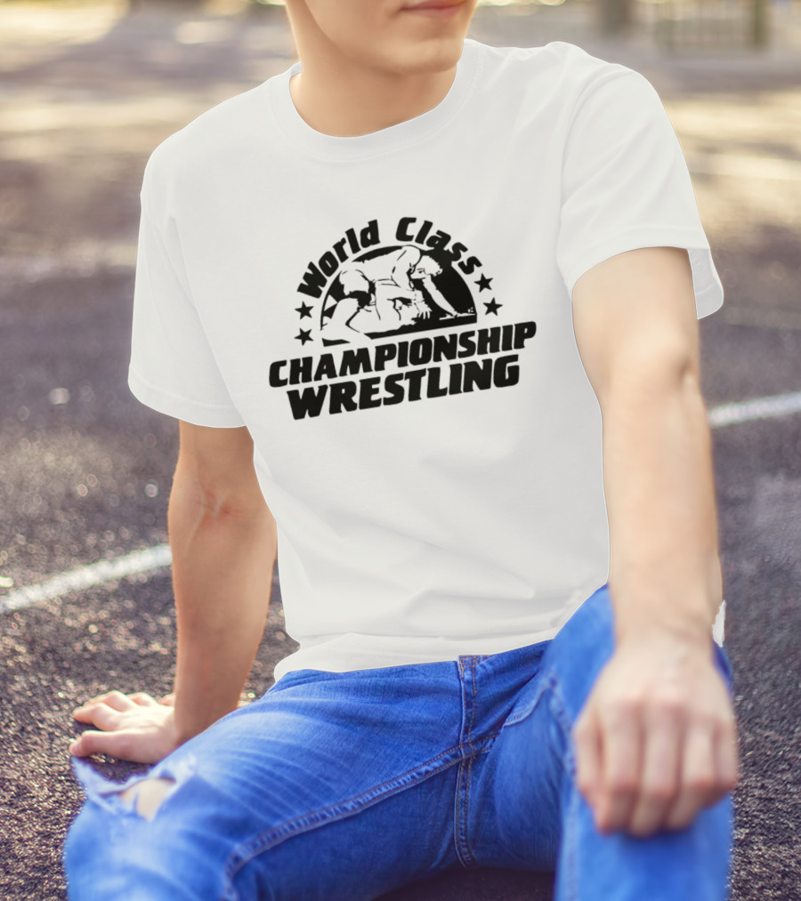 World Class Championship Wrestling Legends Iconic Wrestling Match Stars T-Shirt