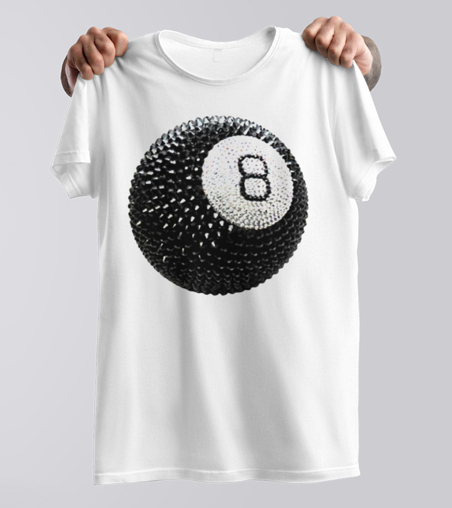 Lucky 8 Ball Crystal Sparkle Sphere T-Shirt