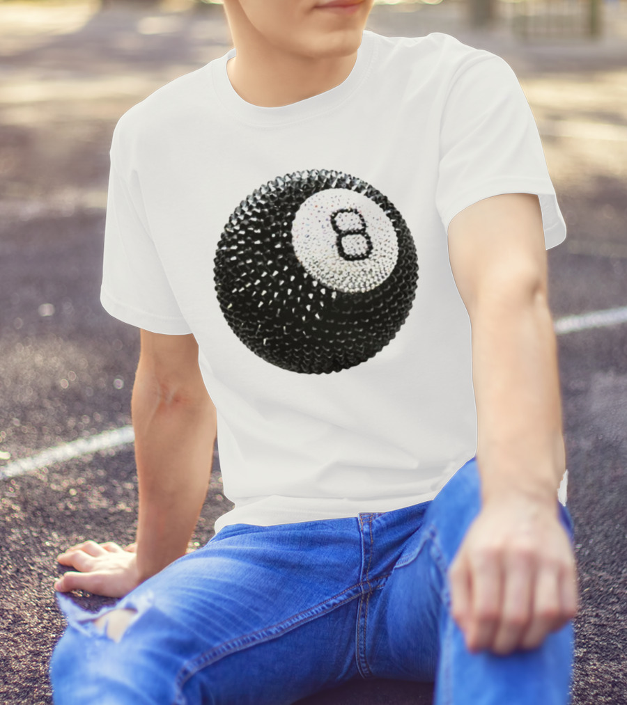 Lucky 8 Ball Crystal Sparkle Sphere T-Shirt