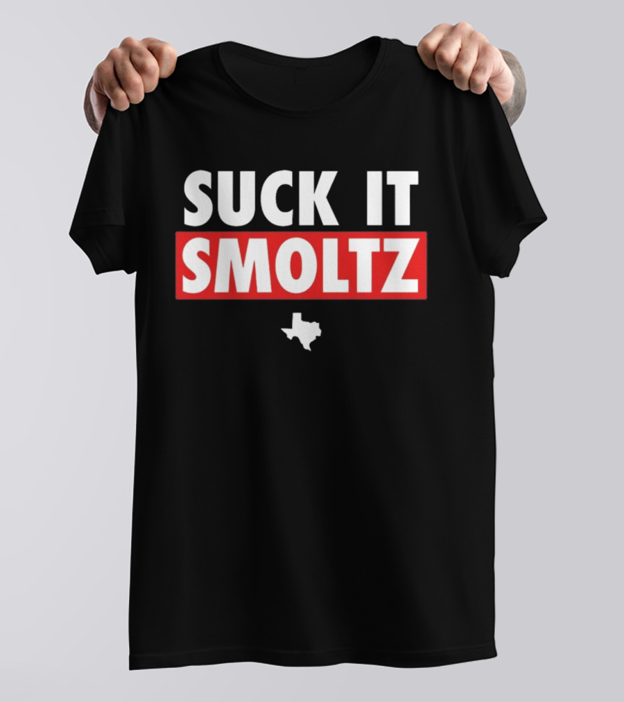Suck It Smoltz Texas Map T-Shirt