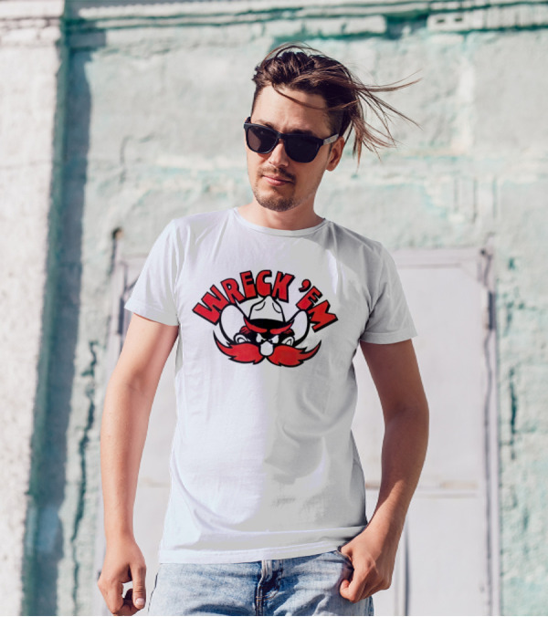 Texas Tech Wreck 'Em Raider Red Cowboy Mustache T-Shirt