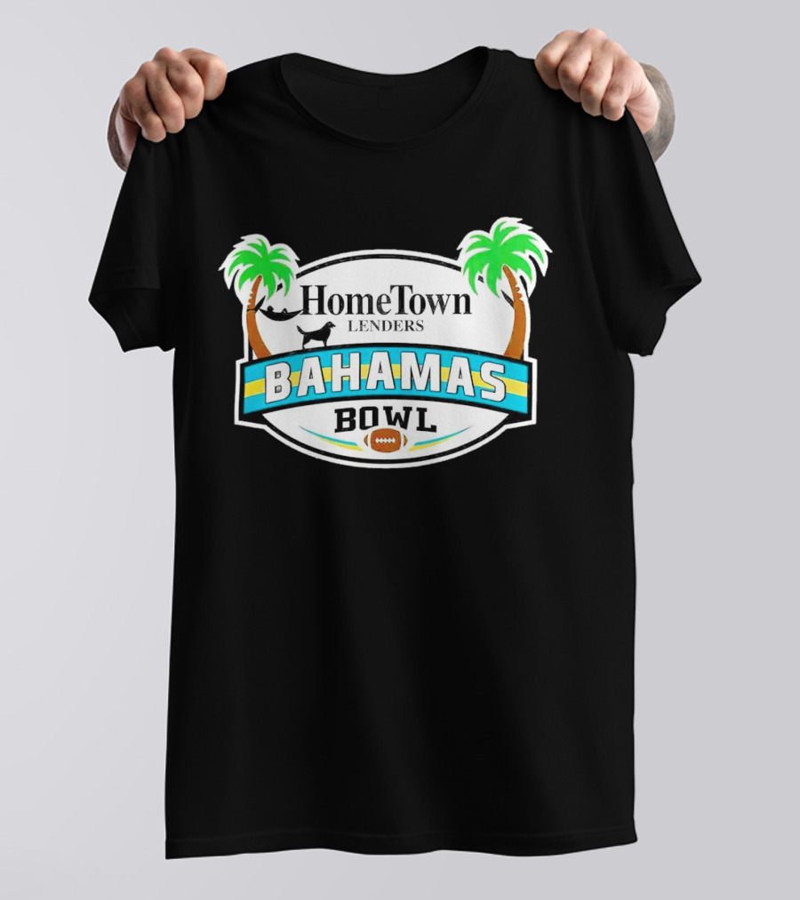 HomeTown Lenders Bahamas Bowl Palms Football T-Shirt