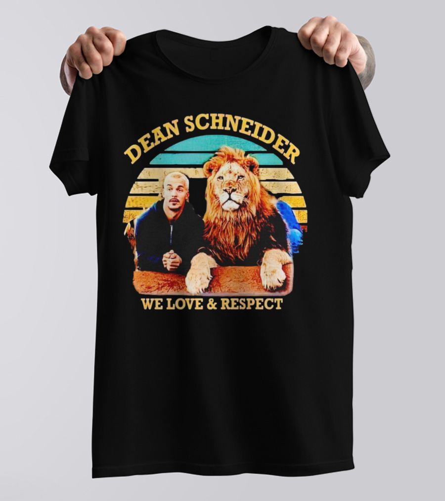 Dean Schneider We Love And Respect Lion T-Shirt