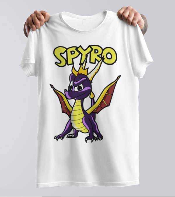 SPYRO The Dragon Hero With Crown And Wings T-Shirt