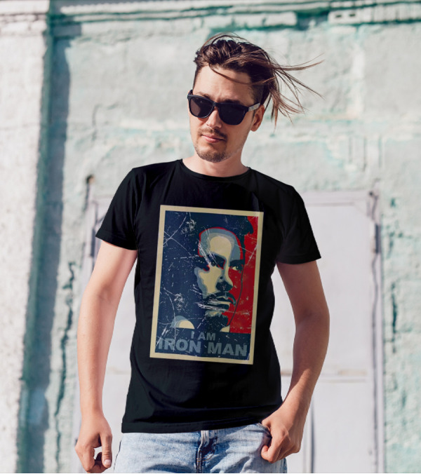 I Am Iron Man Tony Stark Vintage T-Shirt