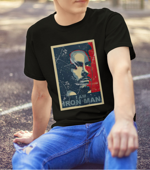 I Am Iron Man Tony Stark Vintage T-Shirt