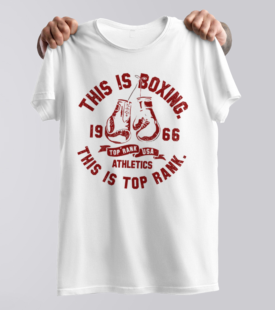 This Is Boxing 1966 Top Rank USA Athletics T-Shirt