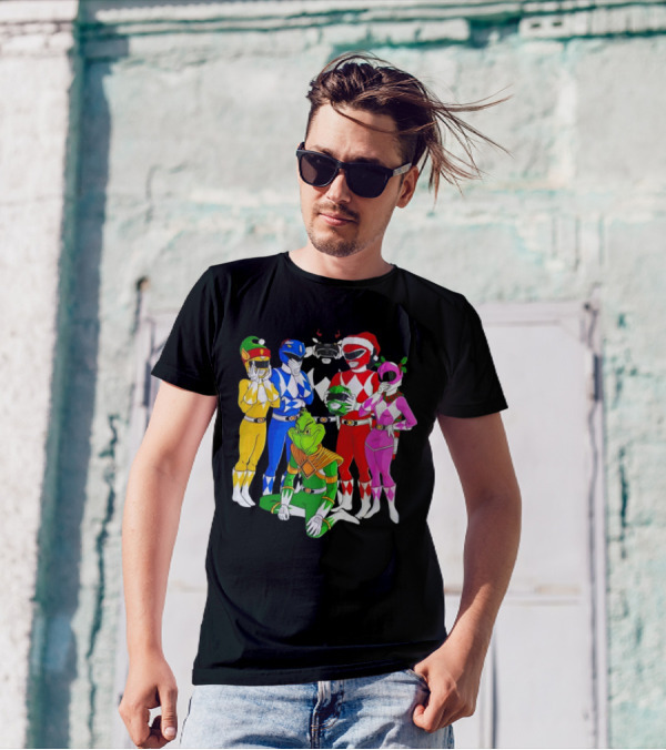 Grinch Rangers Christmas Power T-Shirt