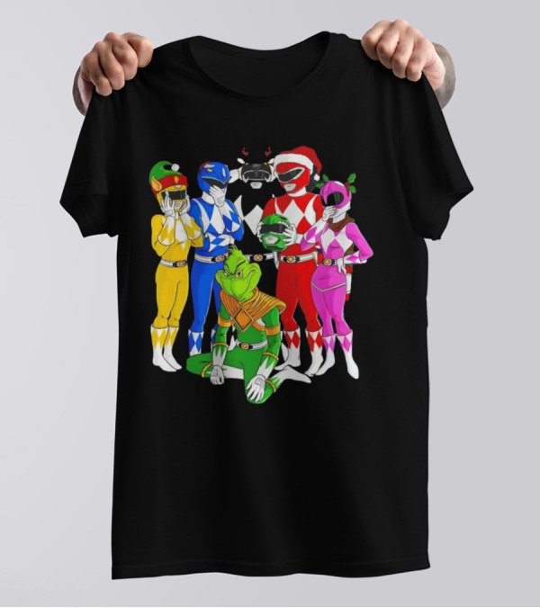 Grinch Rangers Christmas Power T-Shirt