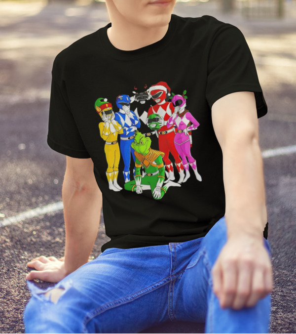 Grinch Rangers Christmas Power T-Shirt