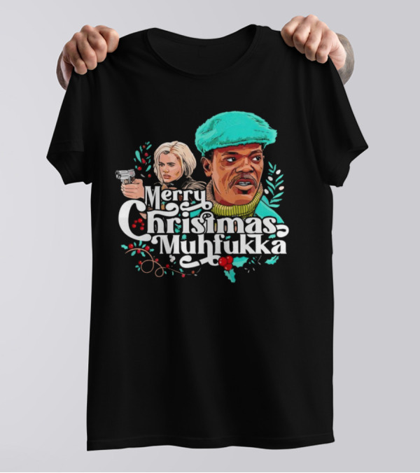 Merry Christmas Muhfukka Movie Character Holiday T-Shirt