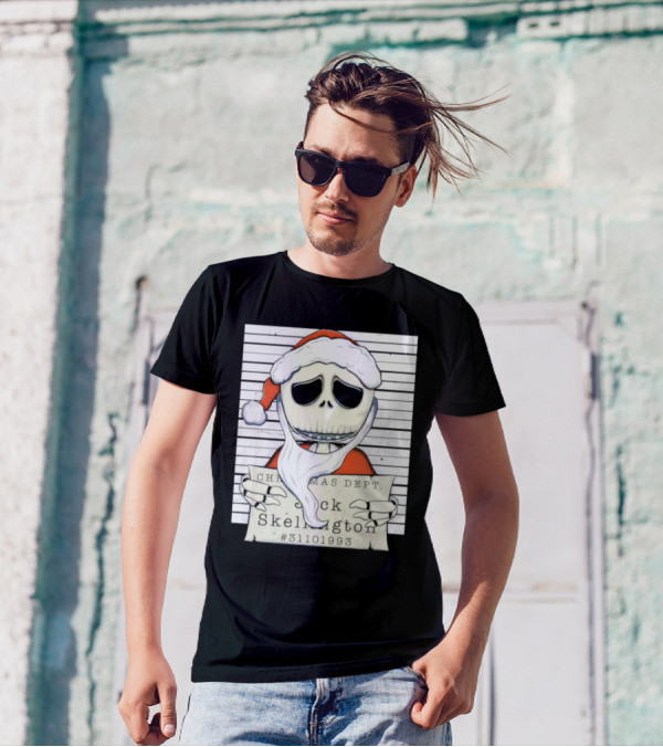 Christmas Dept Jack Skellington Santa #31101993 T-Shirt