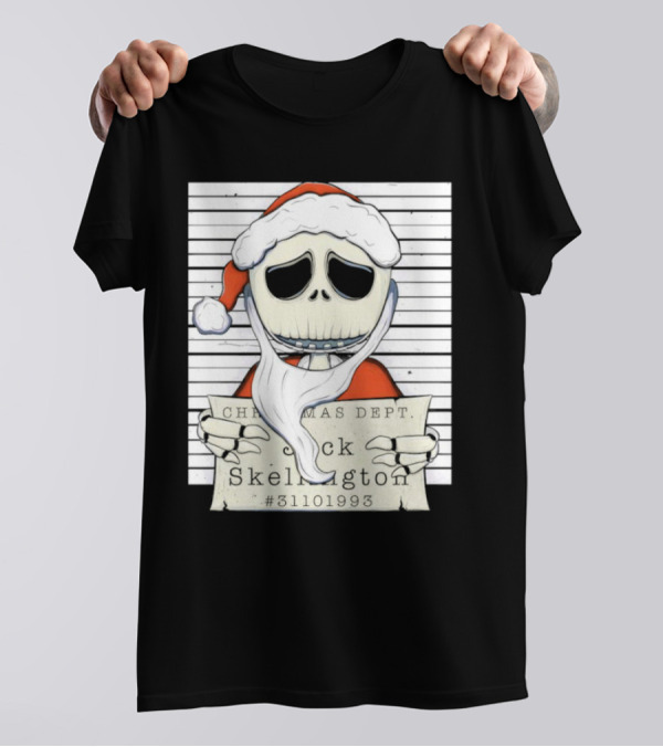 Christmas Dept Jack Skellington Santa #31101993 T-Shirt