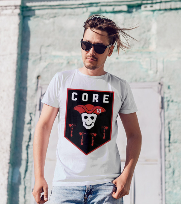 CORE Pirate Skull 18 Emblem T-Shirt
