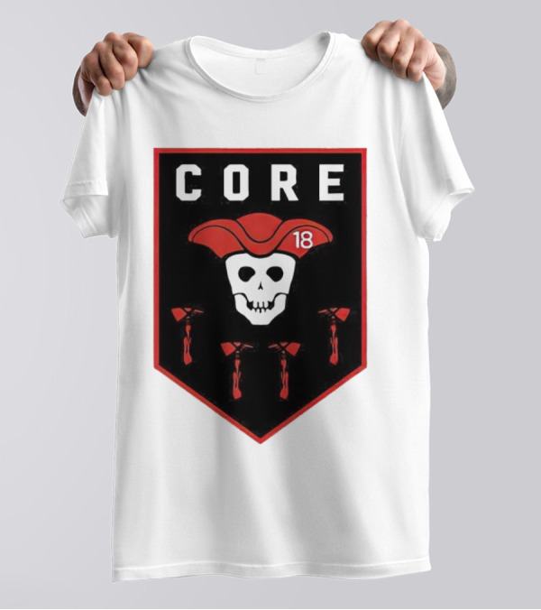 CORE Pirate Skull 18 Emblem T-Shirt