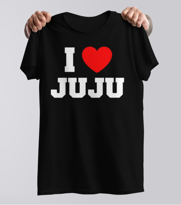 I Love Juju Red Heart T-Shirt