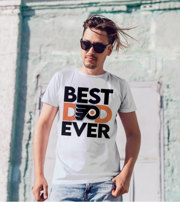 Philadelphia Flyers Logo Best Dad Ever NHL T-Shirt
