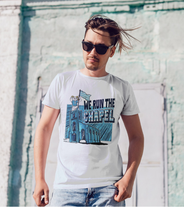 We Run The Chapel Rameses North Carolina Tar Heels T-Shirt
