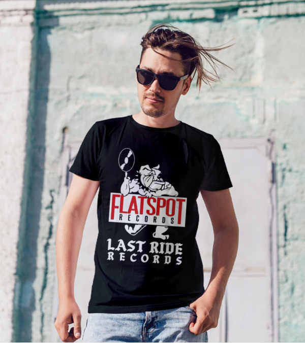 Flatspot Records Bulldog Last Ride Records T-Shirt