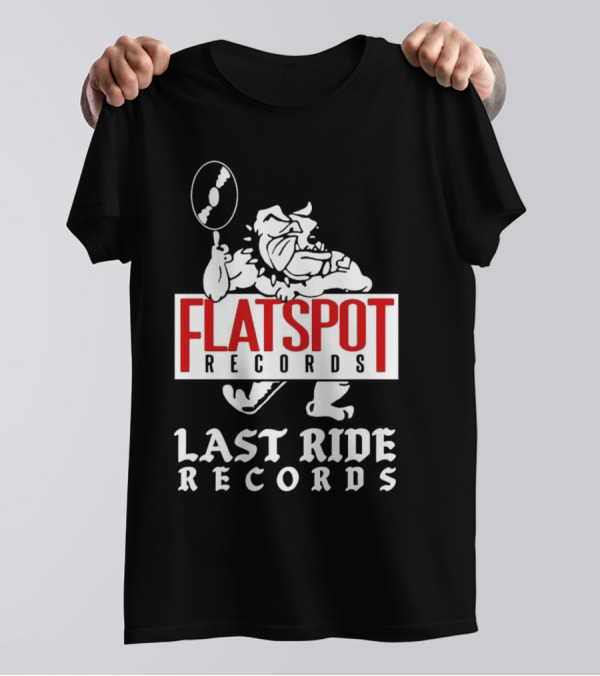 Flatspot Records Bulldog Last Ride Records T-Shirt