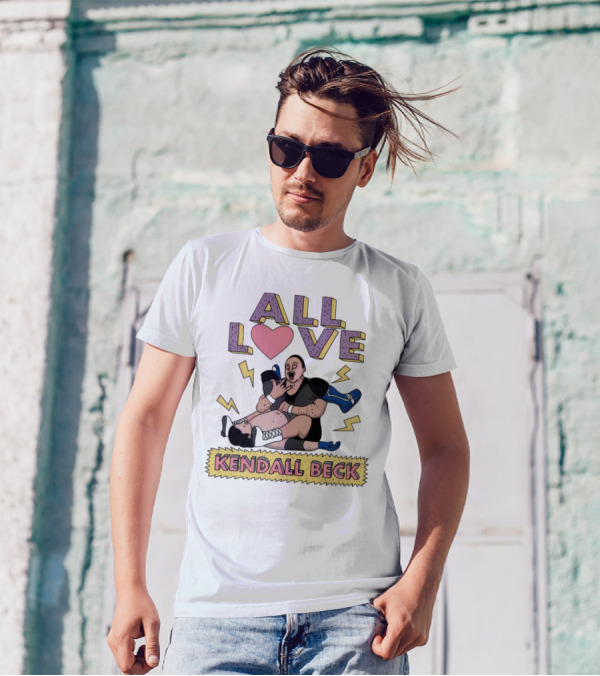 Kendall Beck All Love Wrestling 90s Iconic T-Shirt