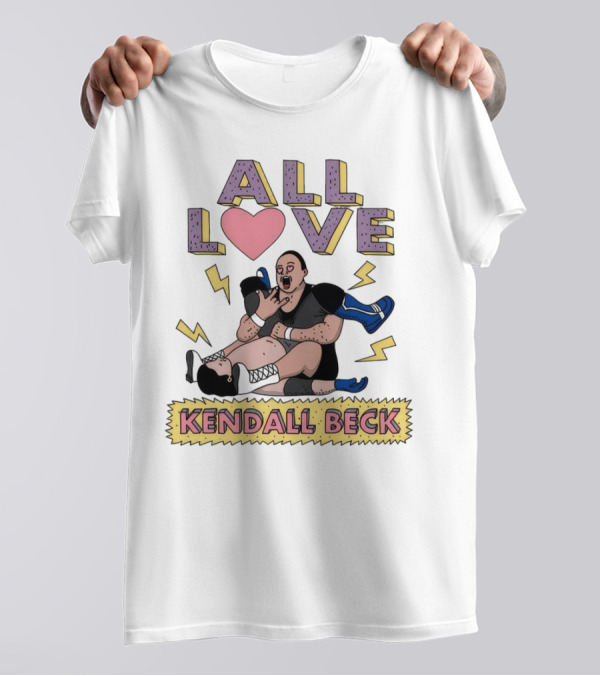 Kendall Beck All Love Wrestling 90s Iconic T-Shirt