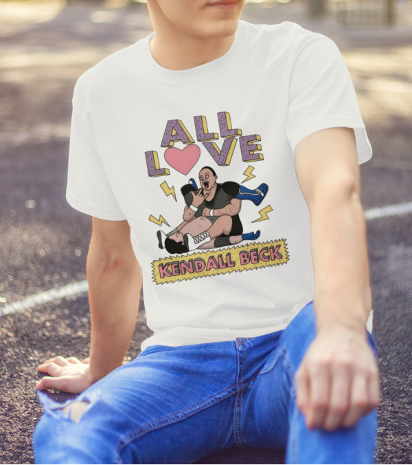 Kendall Beck All Love Wrestling 90s Iconic T-Shirt