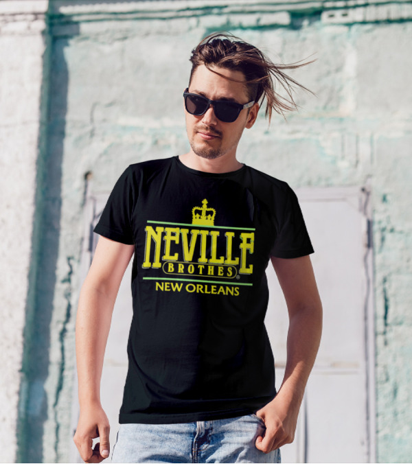 Neville Brothers Crown Logo New Orleans T-Shirt