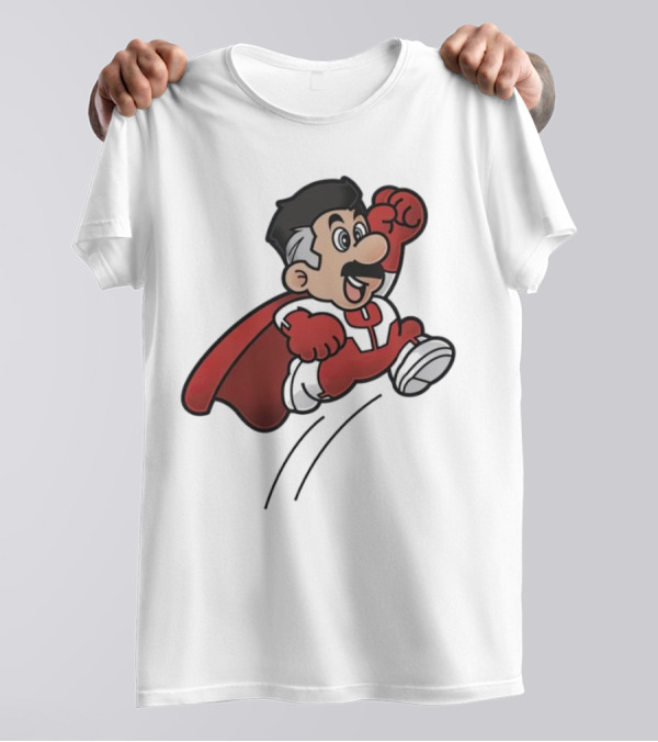 Omni Mario Superhero Jumping Manoeuver T-Shirt